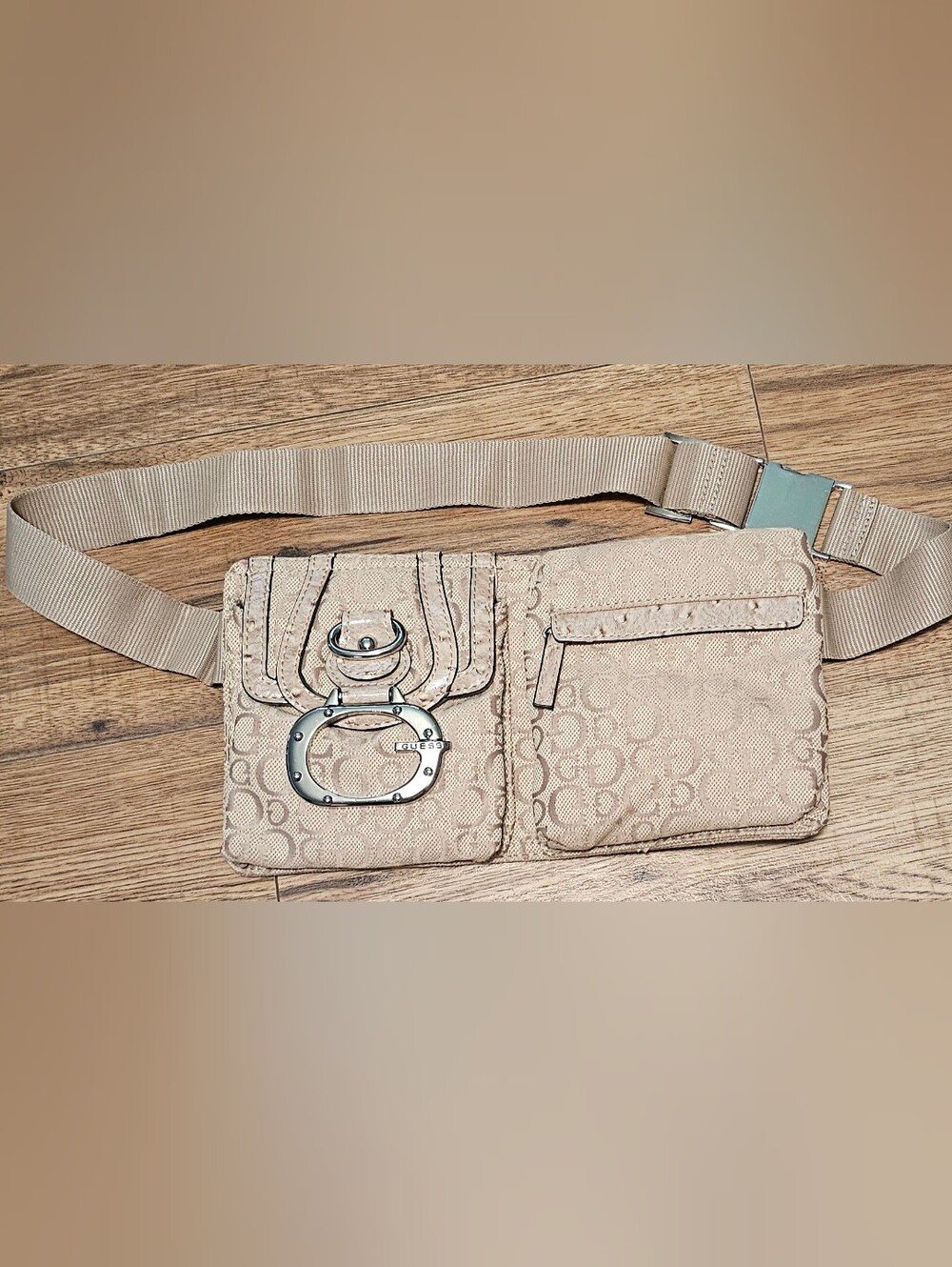 GUESS Belt Bag with Silver Hardware